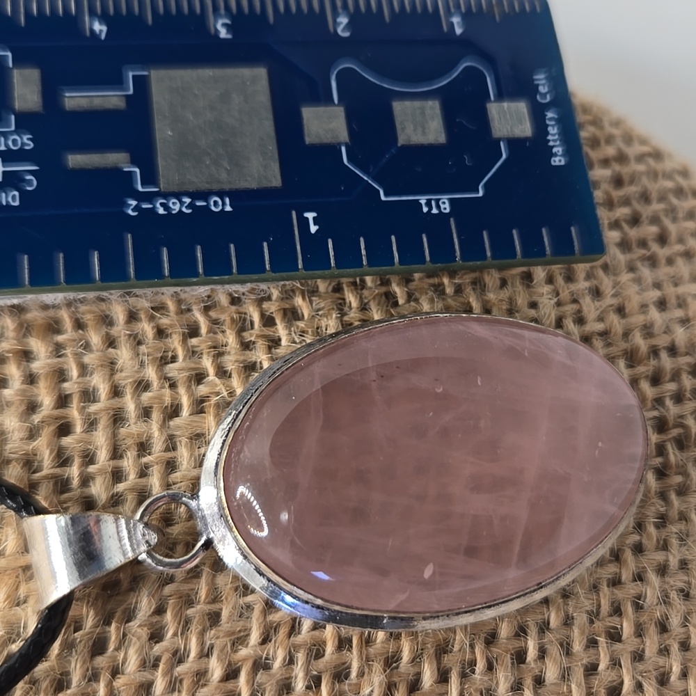 Rose Quartz Pendant #273 Nwot View 3